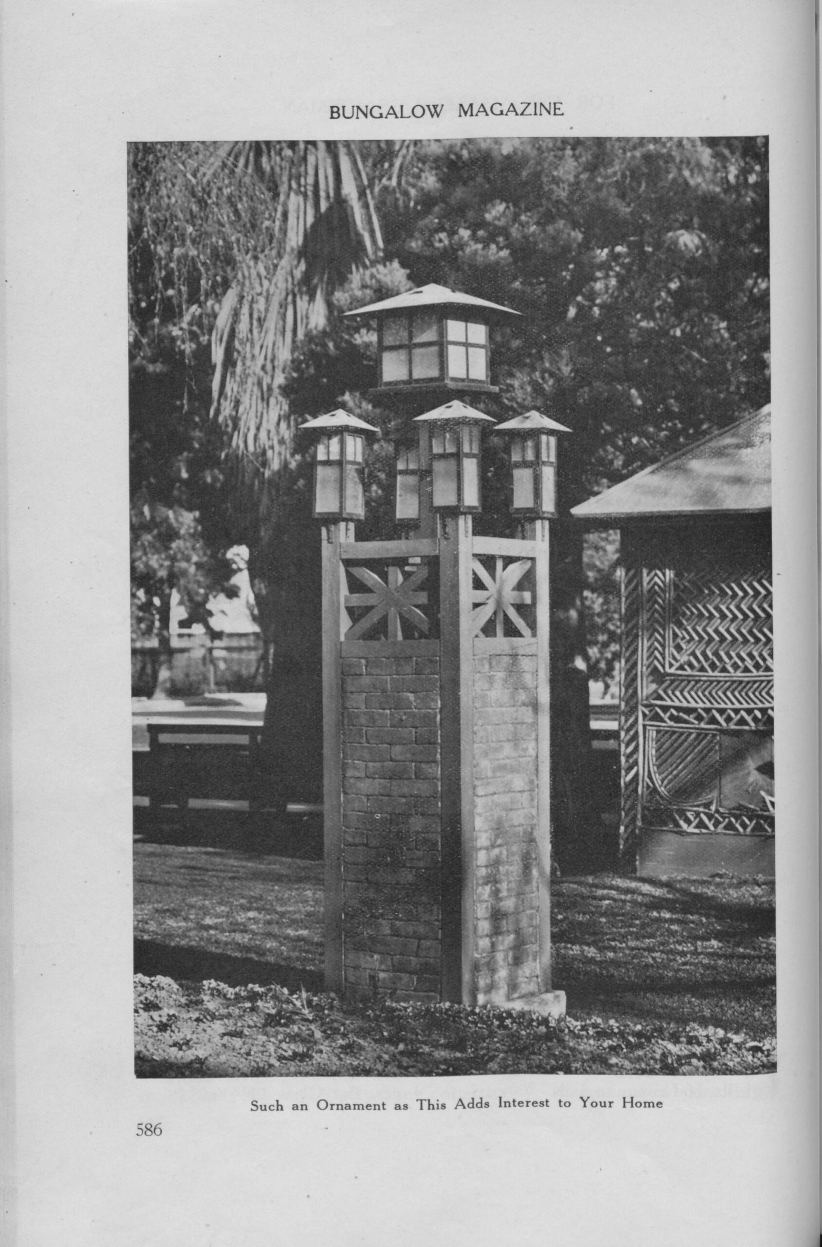 A Garden Lamp Post