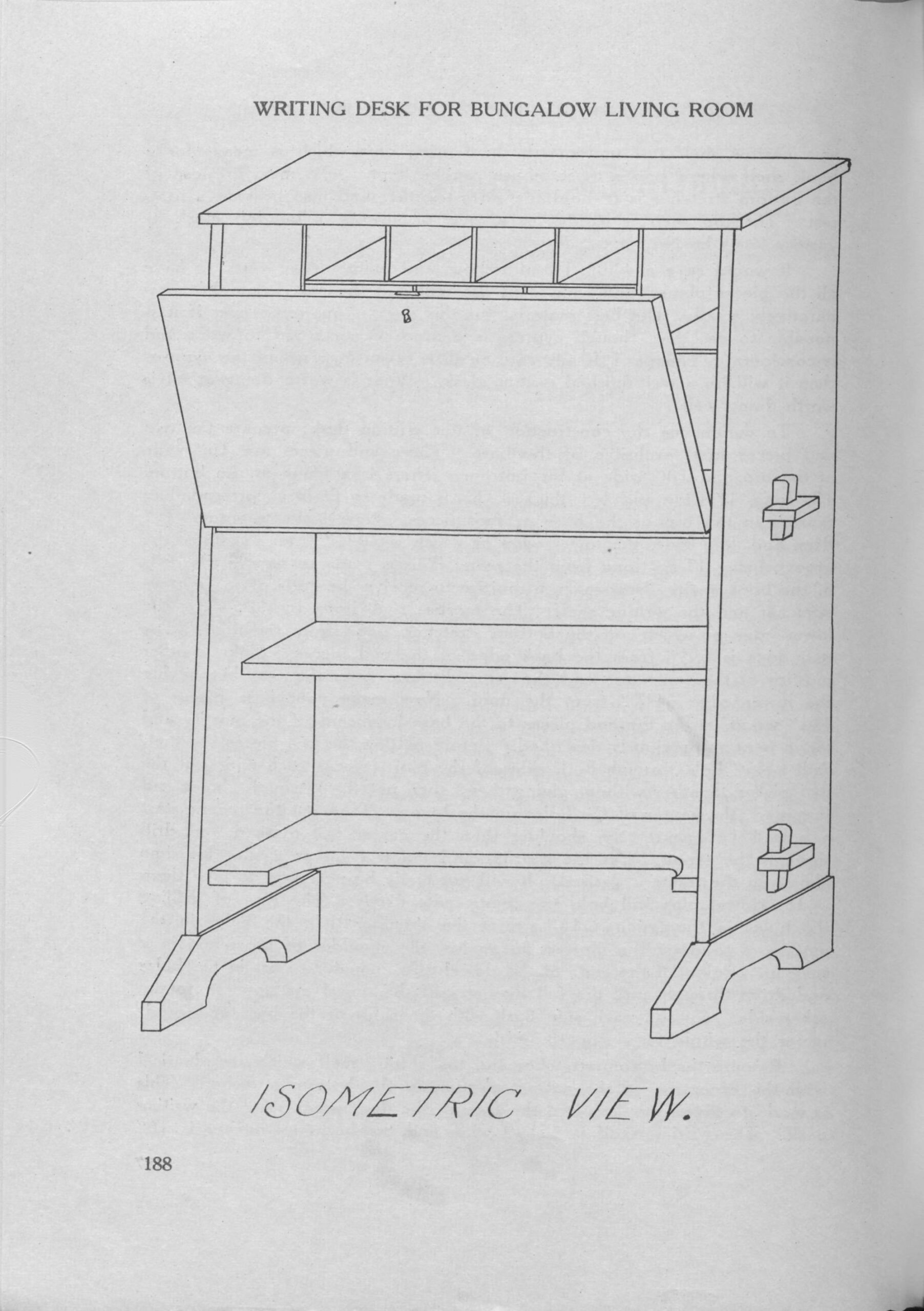 Writing Desk for Bungalow Living Room